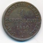 Schleswig-Holstein, 1 sechsling, 1850