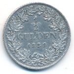 Baden, 1/2 gulden, 1839