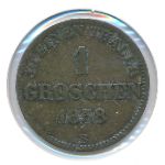 Oldenburg, 1 groschen, 1858