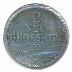 Saxony, 2 neu-groshen, 1856