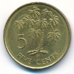 Seychelles, 5 cents, 1982