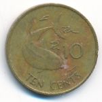 Seychelles, 10 cents, 1982