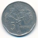 Seychelles, 5 rupees, 1982