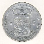 Netherlands, 1/2 gulden, 1850–1866