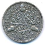 Great Britain, 3 pence, 1931