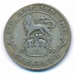 Great Britain, 6 pence, 1922