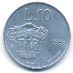 San Marino, 10 lire, 1993