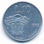 San Marino, 10 lire, 1993