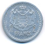 Monaco, 2 francs, 1943