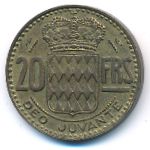 Monaco, 20 francs, 1951