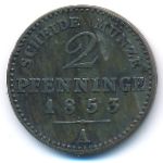 Prussia, 2 pfenning, 1853