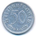 Nazi Germany, 50 reichspfennig, 1943