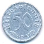 Nazi Germany, 50 reichspfennig, 1935