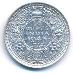 British West Indies, 1/4 rupee, 1945