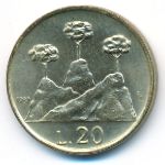 San Marino, 20 lire, 1987