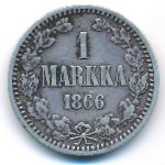 Finland, 1 markka, 1866