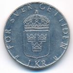 Sweden, 1 krona, 1984