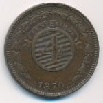 Paraguay, 4 centesimos, 1870