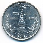 USA, Quarter dollar, 2000