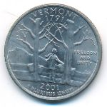 USA, Quarter dollar, 2001