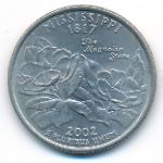 USA, Quarter dollar, 2002