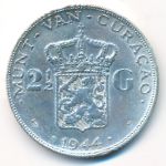 Curacao, 2 1/2 gulden, 1944