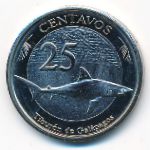 Galapagos Islands., 25 centavos, 2008