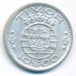 Timor, 10 escudos, 1964