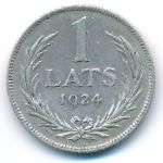 Latvia, 1 lats, 1924