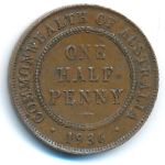 Australia, 1/2 penny, 1936