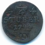 Julich-Berg, 1/4 stuber, 1794