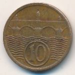 Czechoslovakia, 10 haleru, 1928