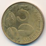 Finland, 5 markkaa, 1992