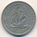 East Caribbean States, 25 cents, 1965