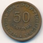 Angola, 50 centavos, 1954