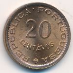 Mozambique, 20 centavos, 1974