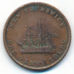 New Brunswick, 1 penny, 1843