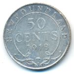 Newfoundland, 50 cents, 1918