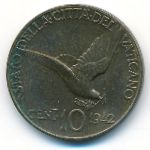 Vatican City, 10 чентезимо (1942 г.)