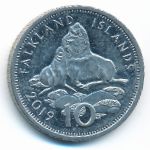 Falkland Islands, 10 пенсов, 