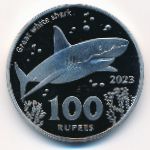 Кокосовые острова., 100 рупий (2023 г.)