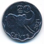 Eswatini, 20 центов, 