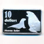 Auckland Islands., 10 долларов (2017 г.)