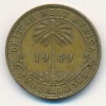 British West Africa, 2 шиллинга (1949 г.)