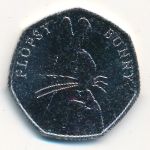 Great Britain, 50 пенсов (2018 г.)
