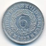 South Africa, 6 пенсов (1923 г.)