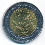 Сан-Марино, 500 лир (2001 г.)