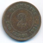 Mauritius, 2 цента (1924 г.)