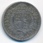 Великобритания, 1/2 кроны (1887 г.)