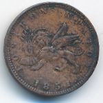 Ionian Islands, 1 лептон (1851 г.)